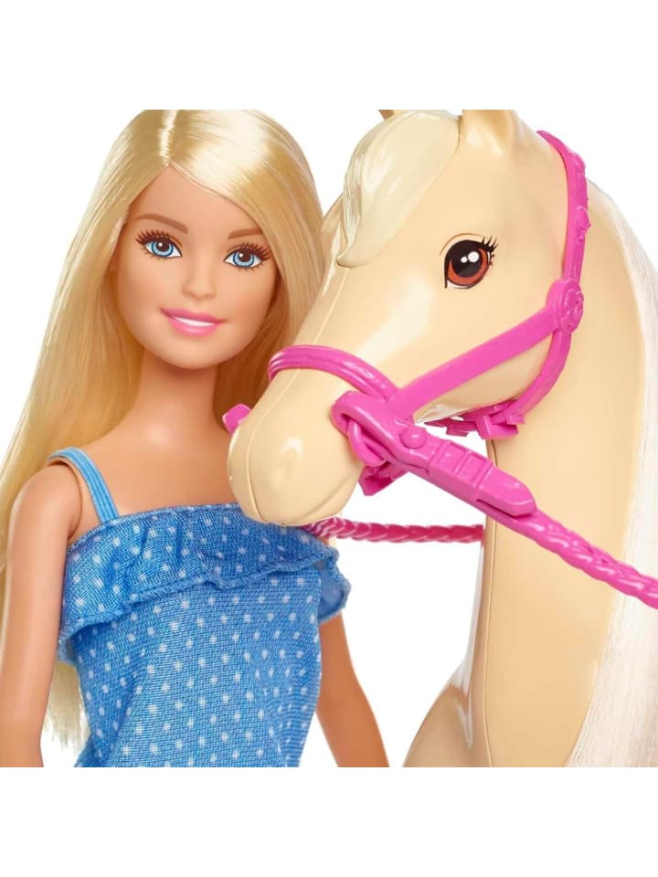Barbie Reitspaß Spiel-Set | Mattel FXH13 | Puppe Barbie mit Pferd & Zubehör günstig kaufen onesize