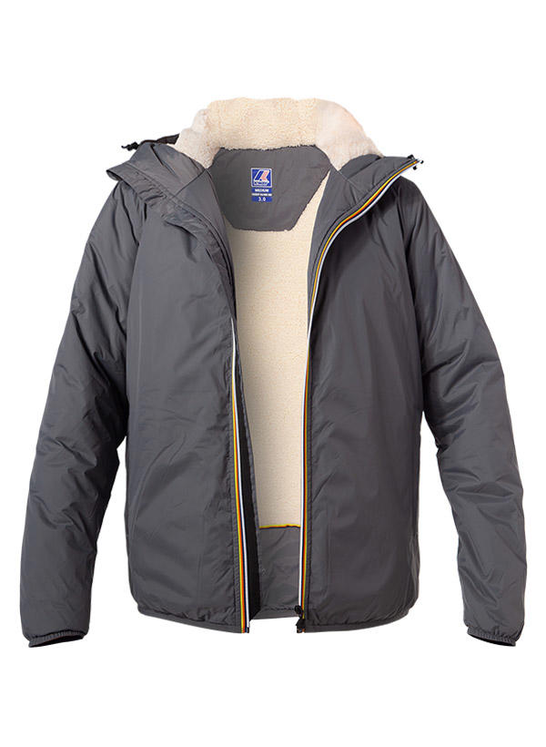 K-WAY, Regenjacke, Mikrofaser wasserabweisend, grau
