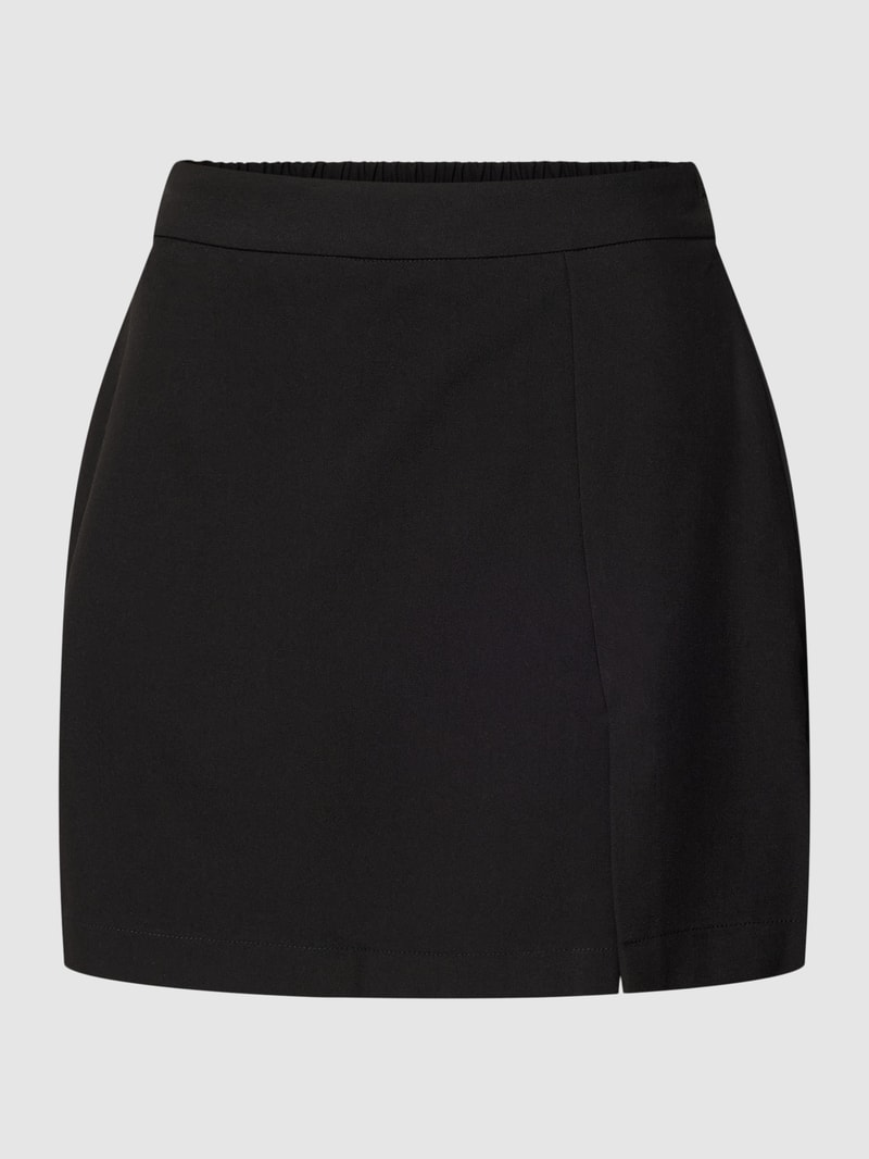 Shorts mit elastischem Bund in schwarz