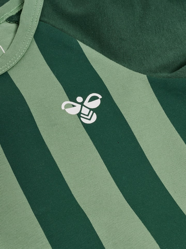 Hummel Hummel Druckknopf Strampler Raglanärmel Hmlstriped Jungen in HEDGE GREEN günstig kaufen