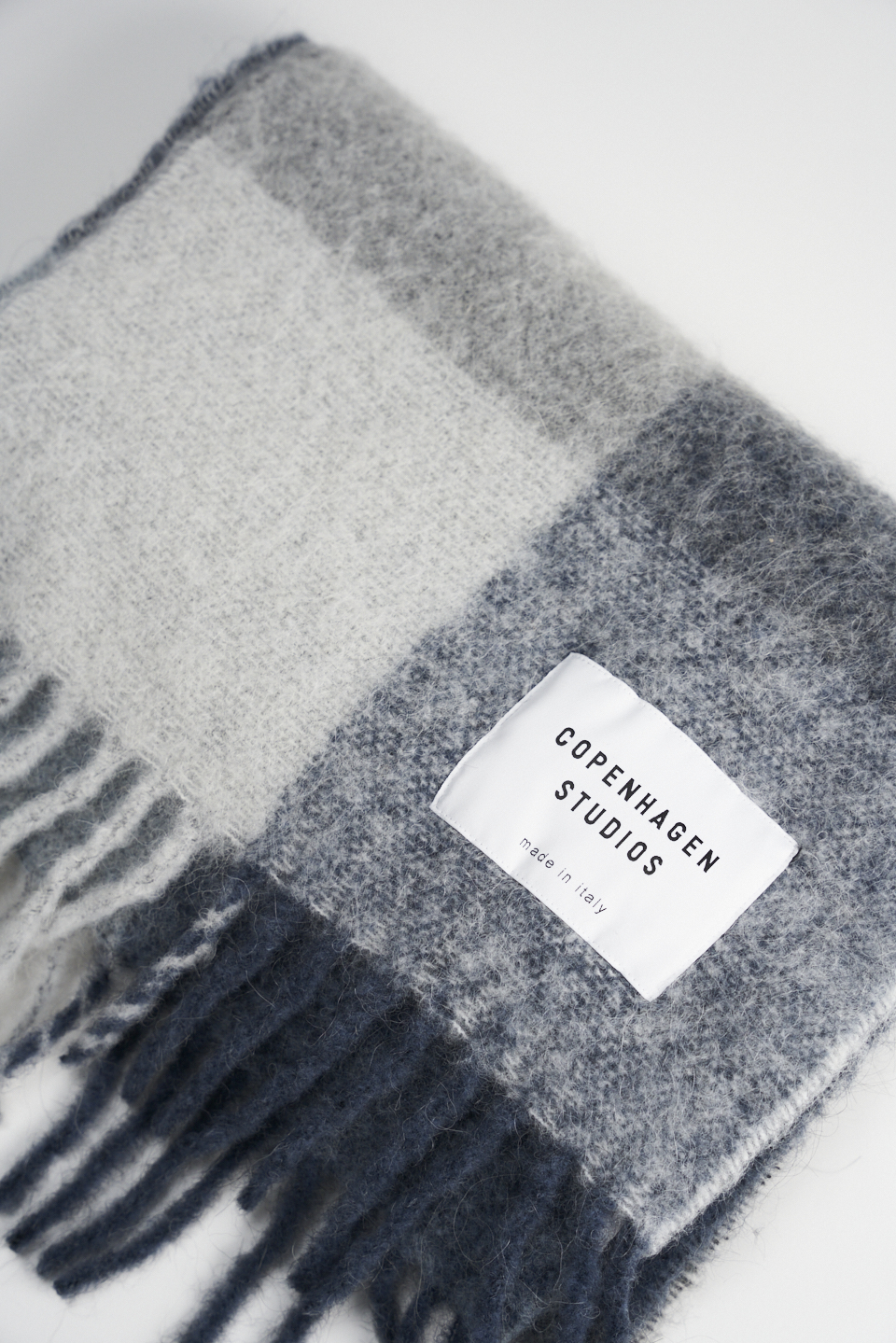 CPH SHAWL 4 wool mix blue