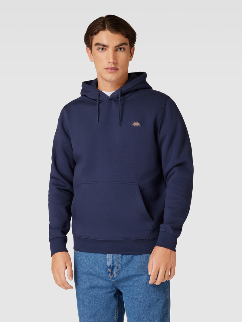 Hoodie mit Känguru-Tasche Modell 'OAKPORT' in dunkelblau