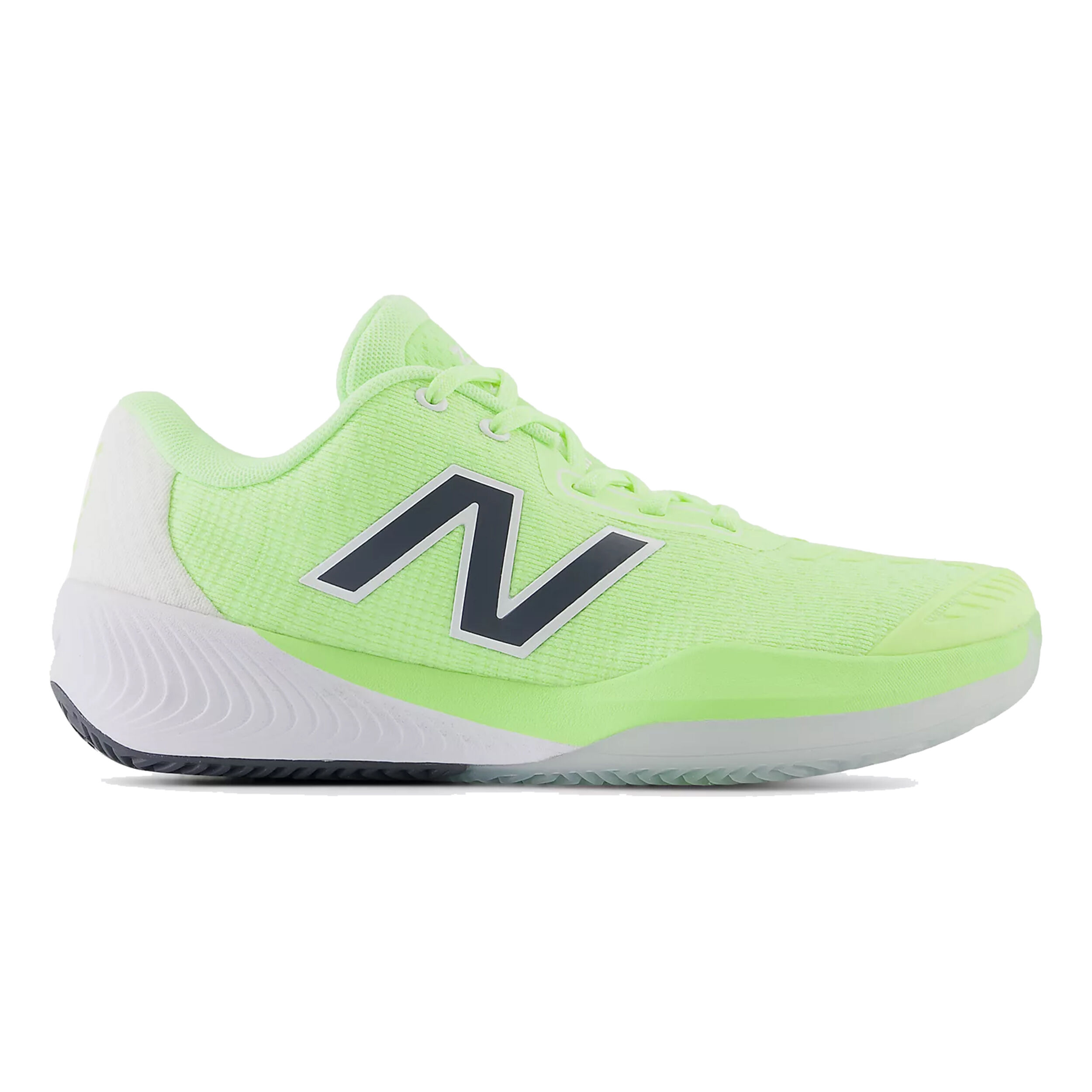 996 Sandplatzschuh Damen - Neongelb, Weiß