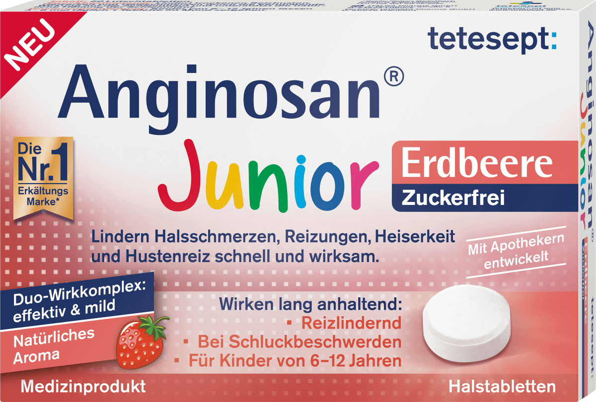 Anginosan Junior Halstabletten zuckerfrei, 20 St