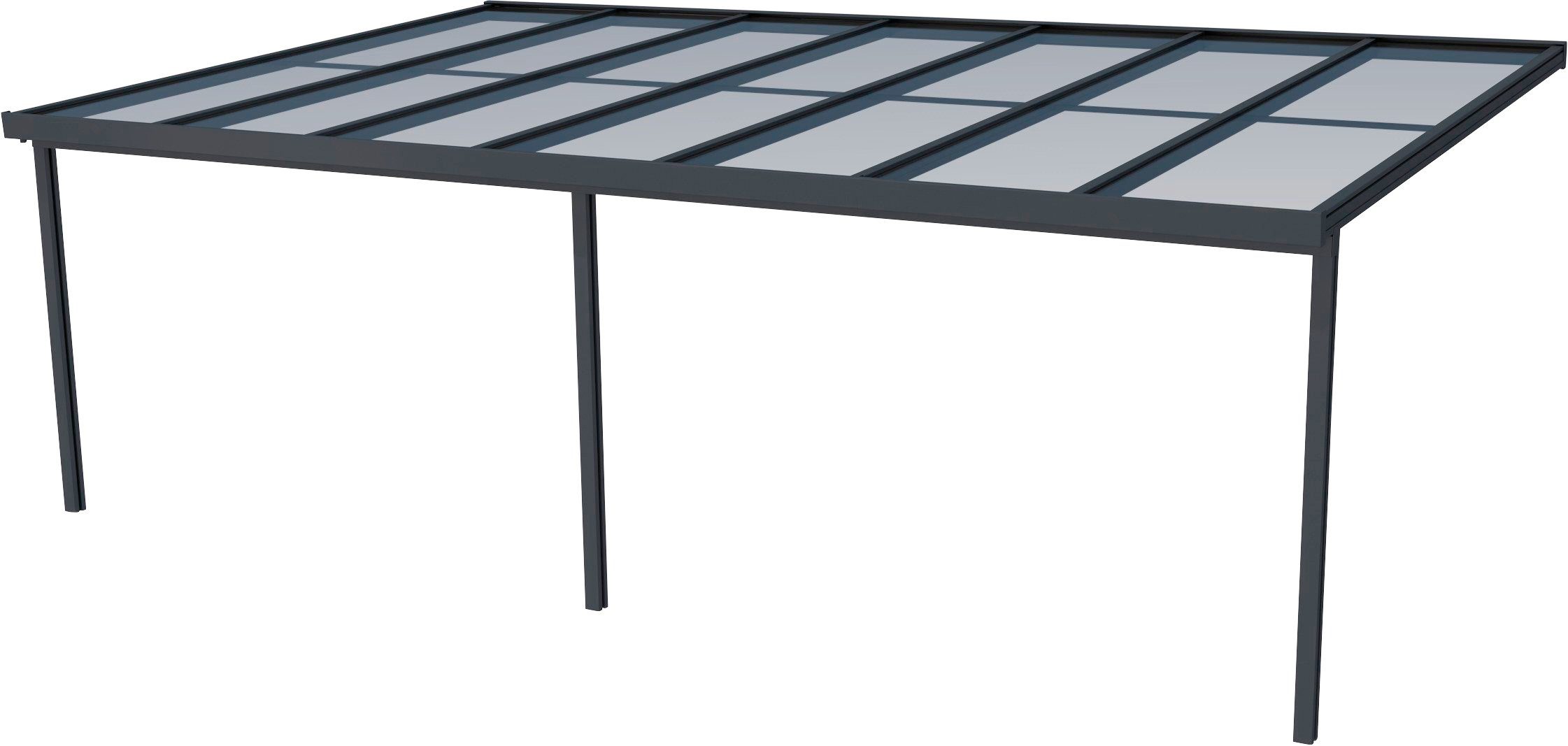 GUTTA Terrassendach Premium, BxT: 712x406 cm, Bedachung Doppelstegplatten, BxT: 712x406 cm, Dach Polycarbonat Opal