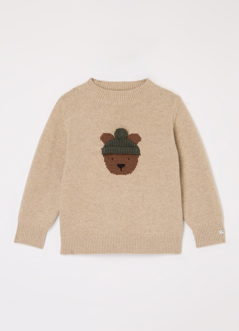 Donsje Amsterdam Bear plono mezgimo merino vilnos megztinis