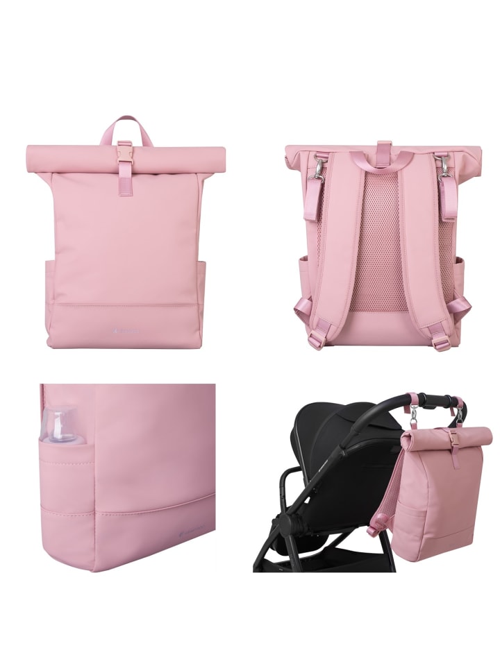 Kikkaboo Wickeltasche Jayden Rucksack in rosa günstig kaufen onesize