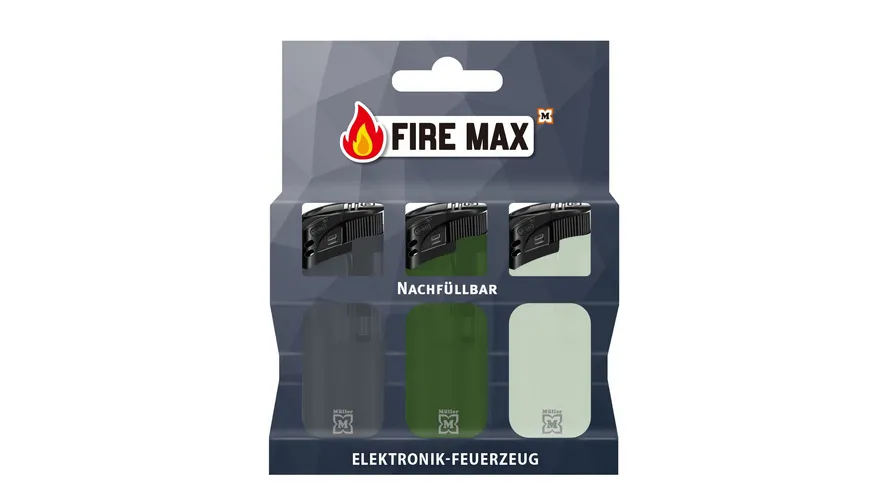 FIRE MAX Elektronikfeuerzeuge 3er Pack