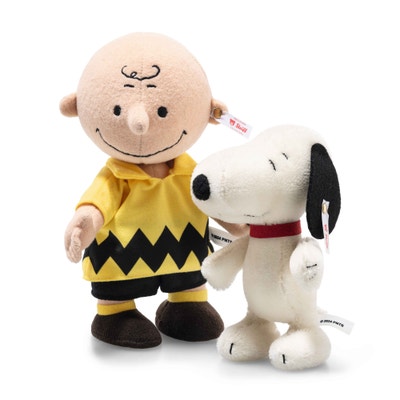 Charlie Brown mit Snoopy 75. Jubiläum, 21 cm, mehrfarbig