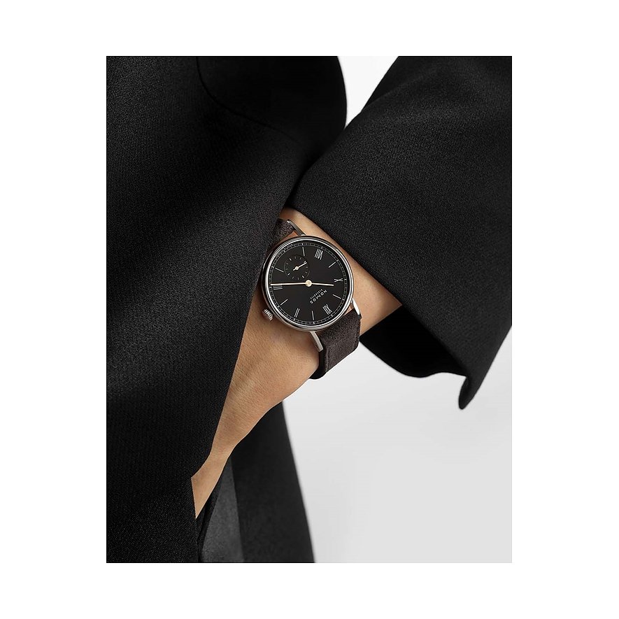 Nomos Glashütte Damenuhr Ludwig 33 Petit Noir