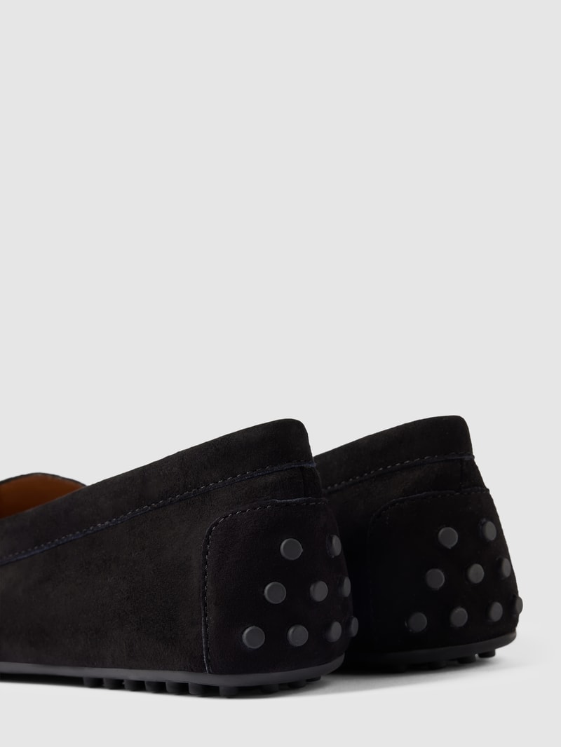 Penny-Loafer aus Leder mit Label-Detail Modell 'BARNSBURY' in schwarz