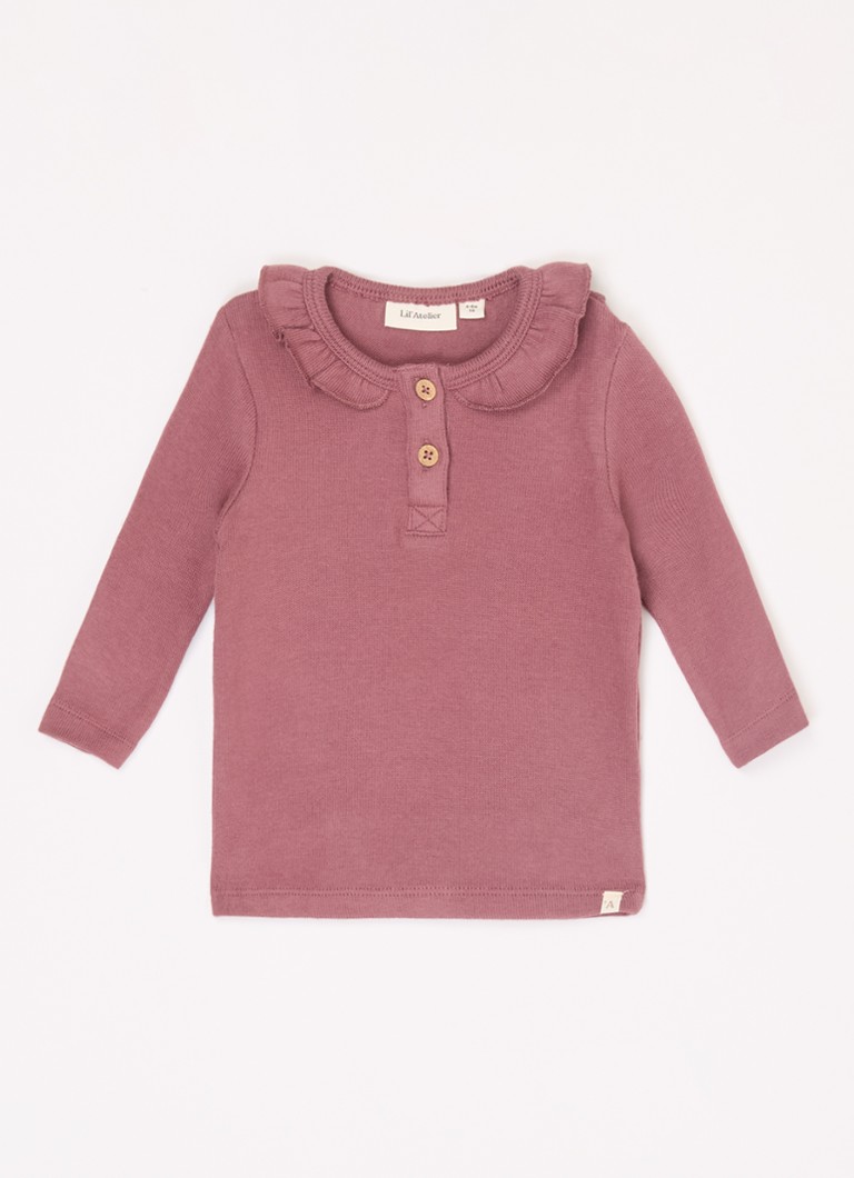 Sweter Lil' Atelier NBFThoro z cienkiej dzianiny bawełnianej wykonanej z organicznej bawełny.