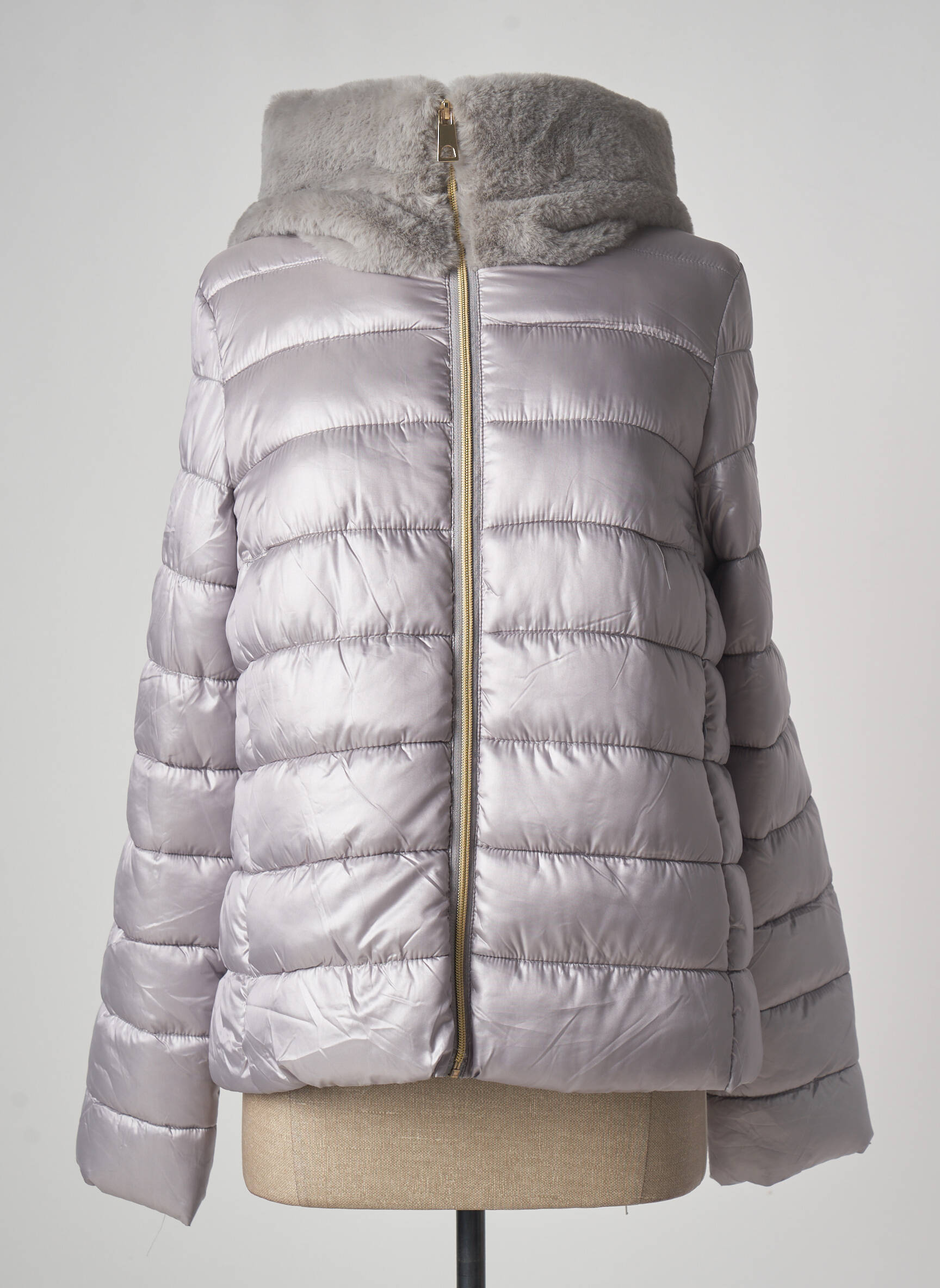 Frime Doudounes Femme couleur gris