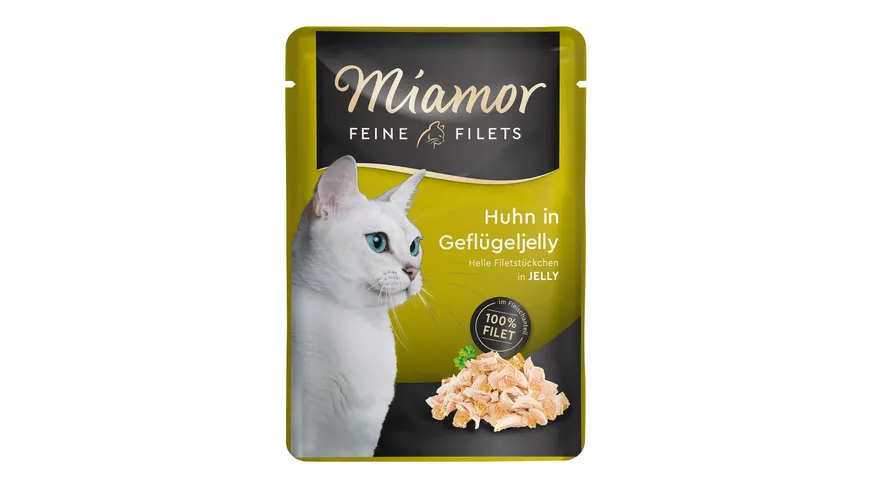 Miamor Katzennassfutter Feine Filets Huhn in Geflügeljelly 100 g