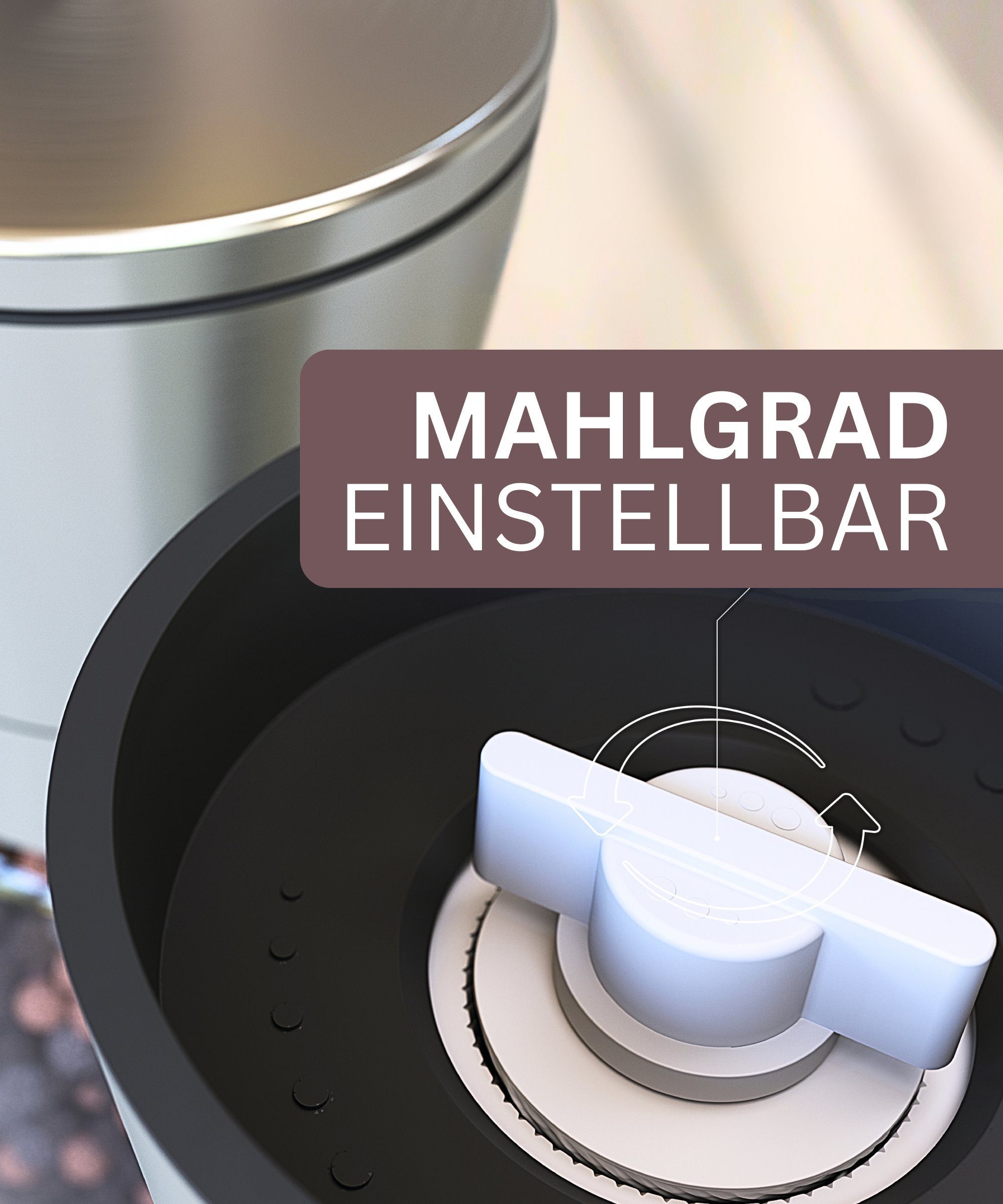 Hannah's Homebrand Salz-/Pfeffermühle mit individueller Einstellung grob bis fein (2er-Set) manuell, Robuste Salzmühle und Pfeffermühle mit extrem harten Keramik-Mahlwerk