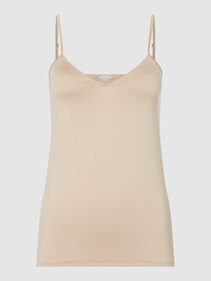 Top aus Satin Modell Satin Deluxe in beige