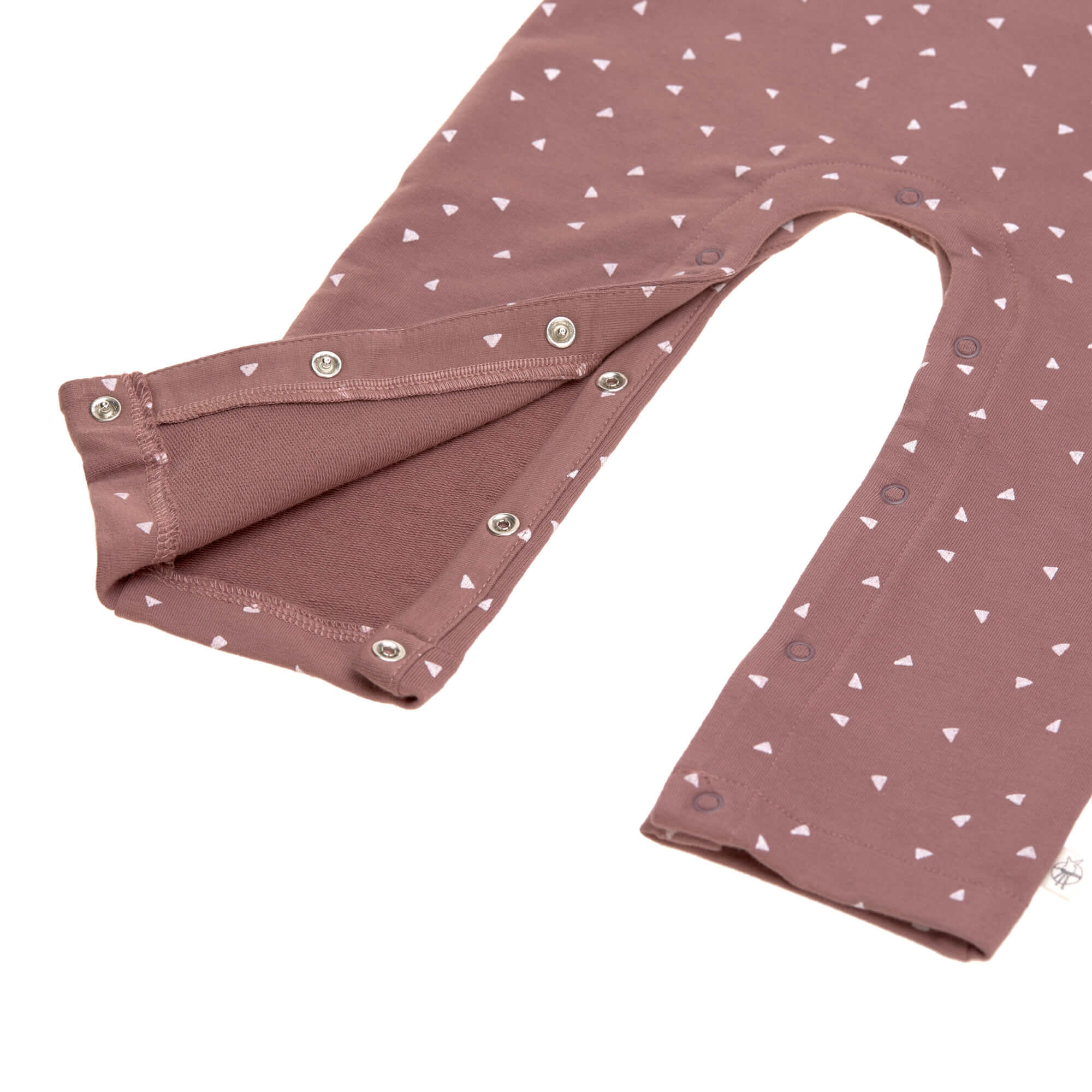 Strampler, Baby Overall - Bio Baumwolle, Triangle Cinnamon