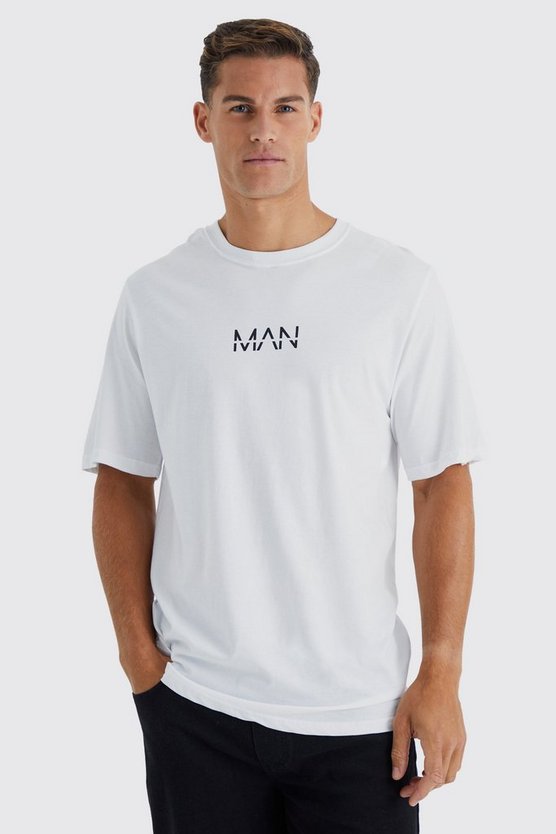 Tall T-Shirt mit Original Man Print
