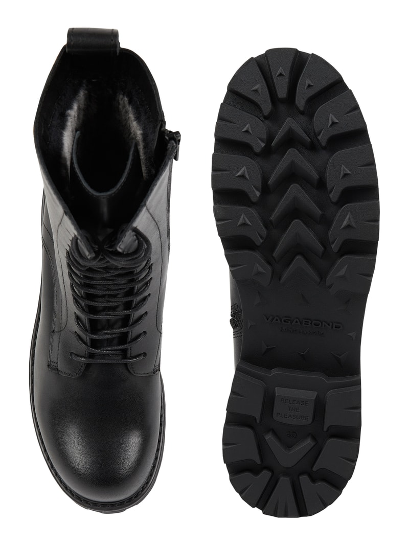 Boots aus Leder Modell 'Cosmo' in schwarz