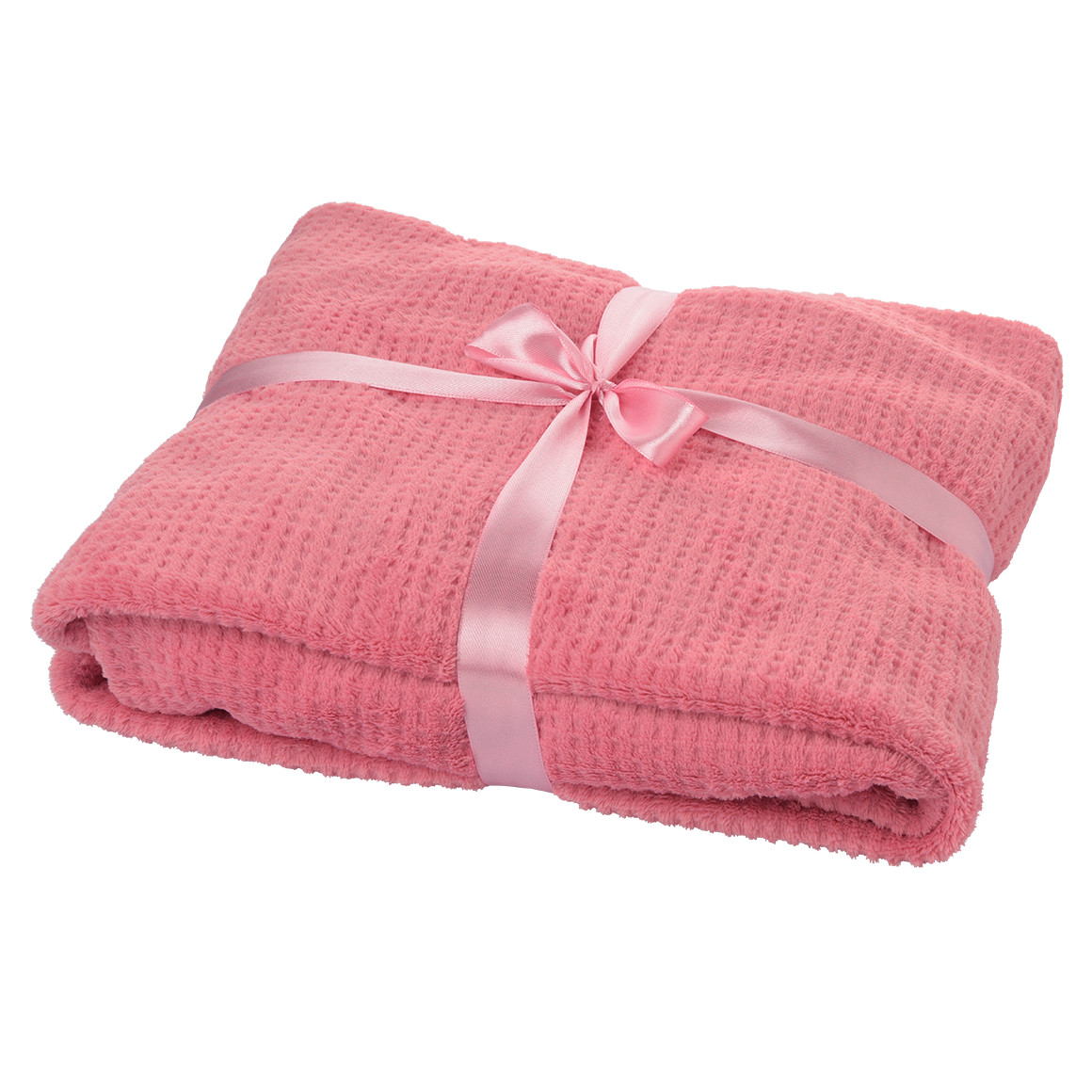 Kuscheldecke mit Waffelmuster