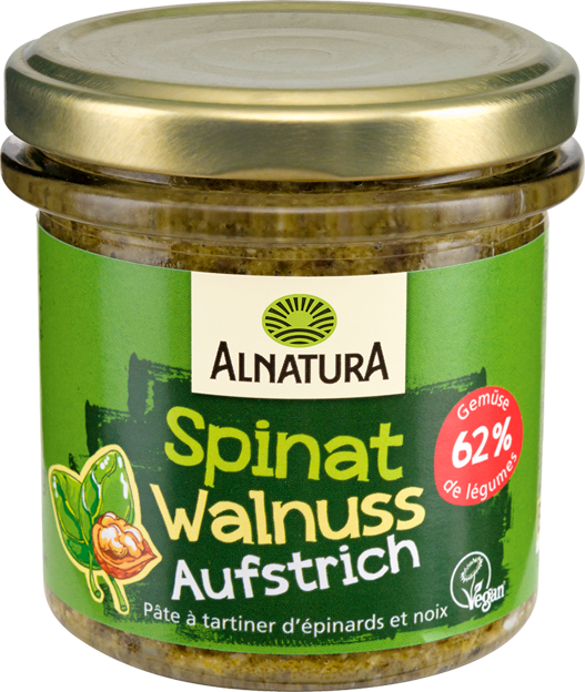 Alnatura Bio Gartengemüse Spinat Walnuss