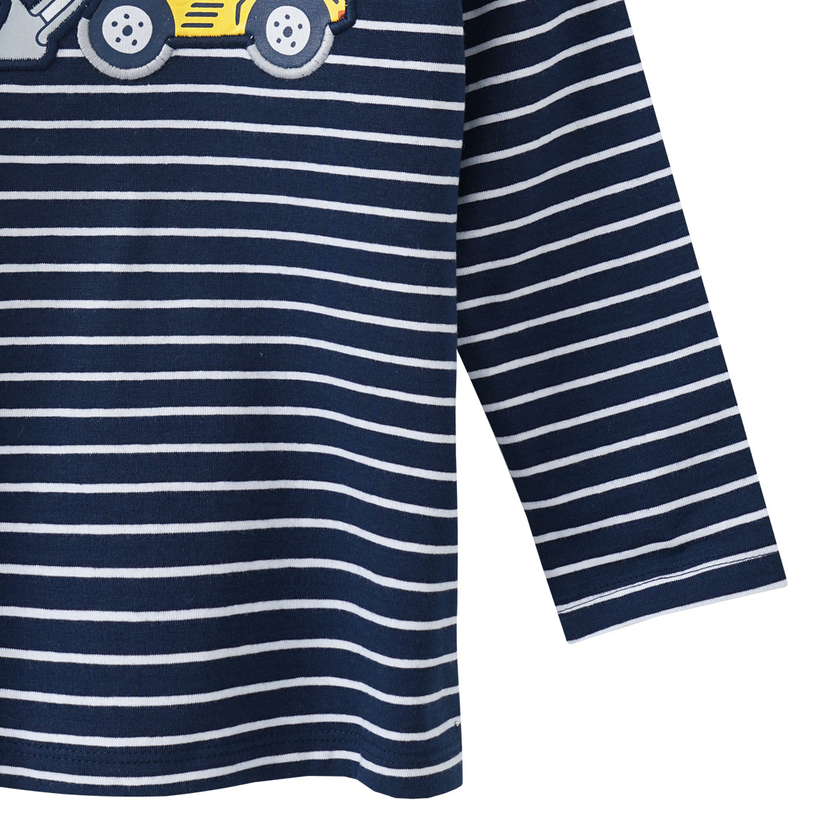 Baby Langarmshirt mit Radlader-Applikation