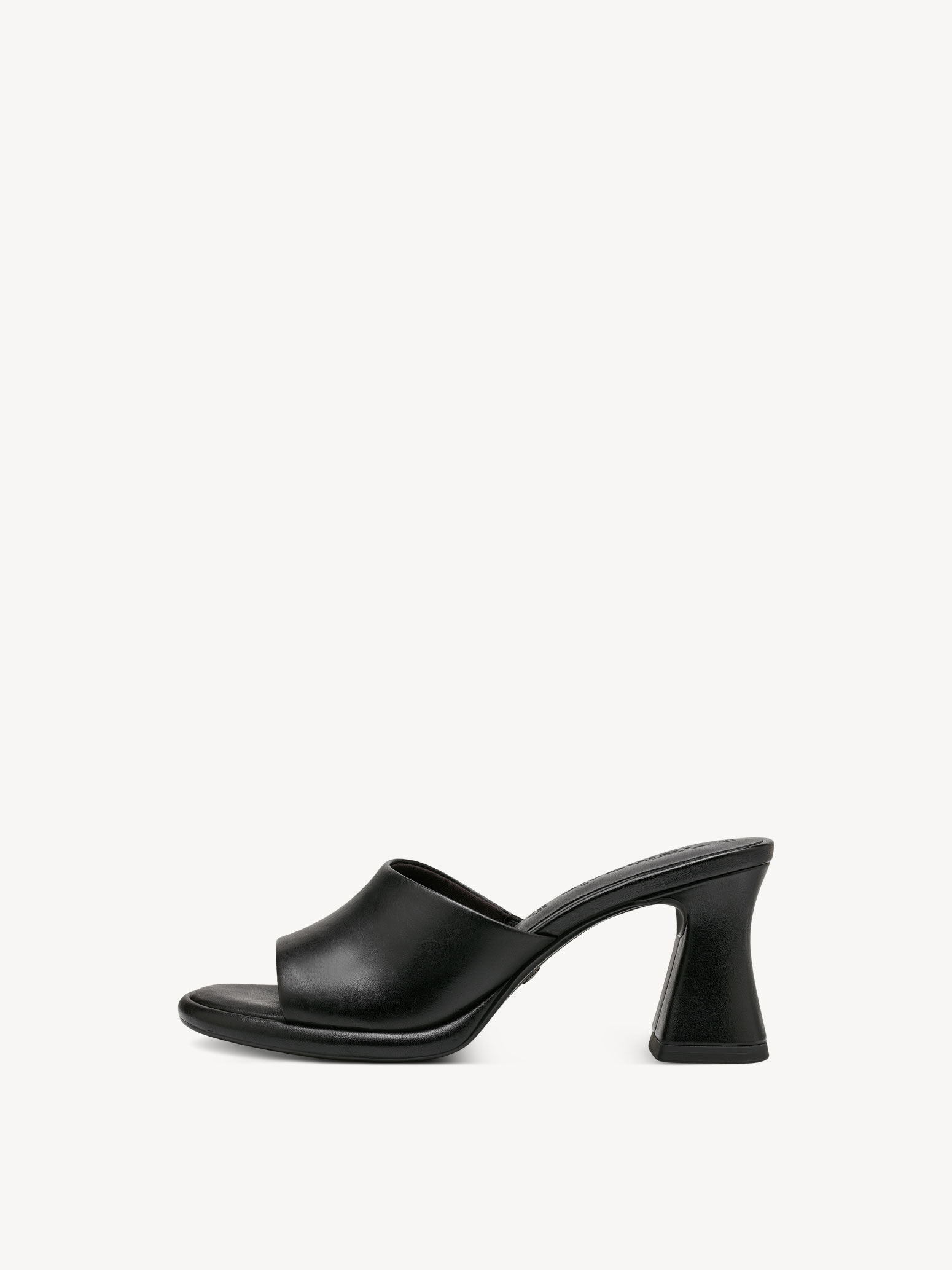 Mule en cuir - noir