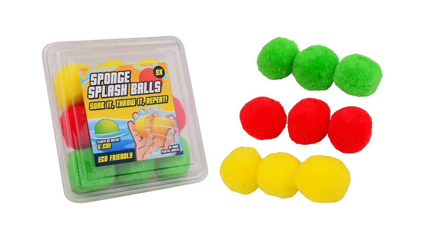 Scwammbälle, 9 Stück - Johntoy