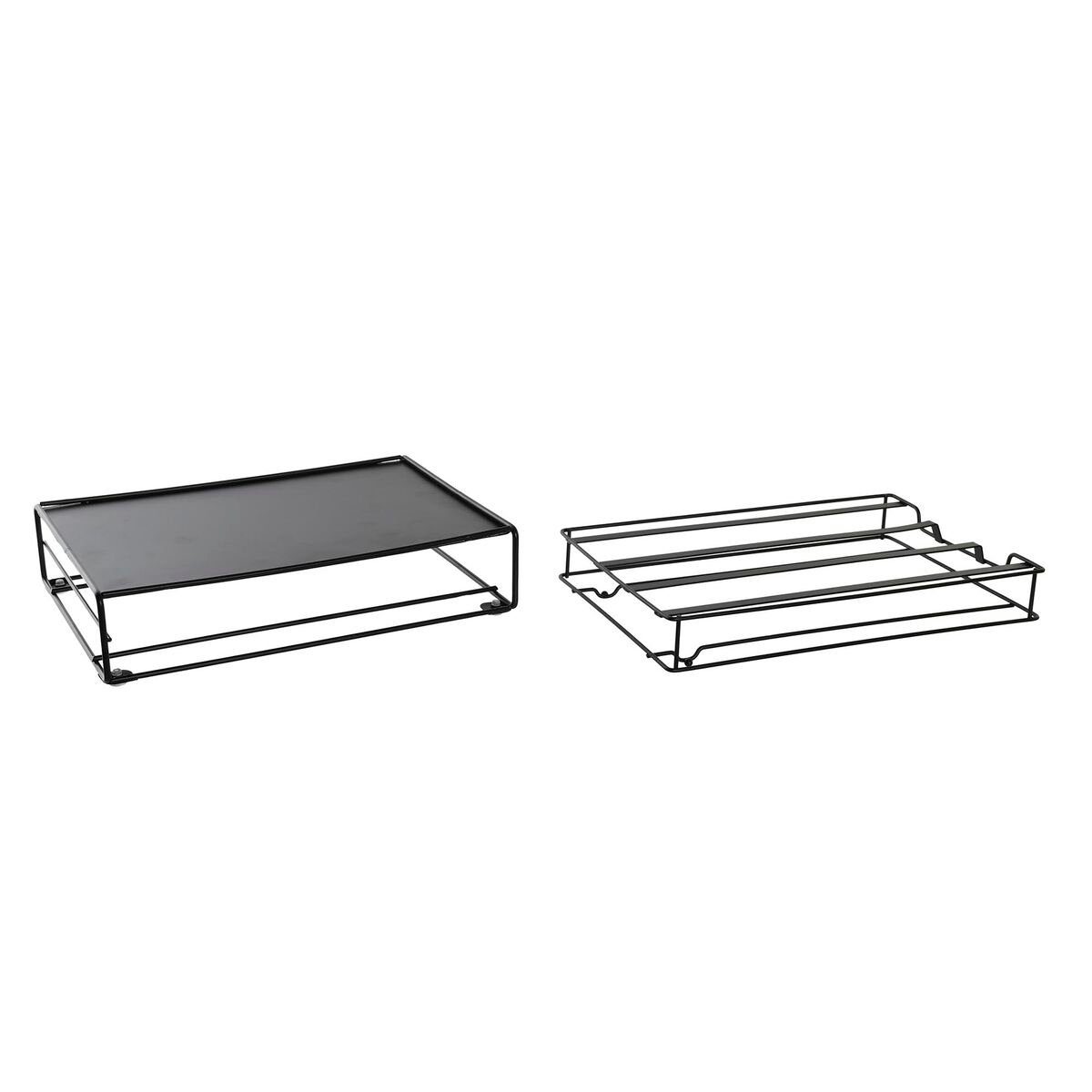 DKD Home Decor Kapselmaschine Organizer für Kaffeekapseln DKD Home Decor Schwarz Metall 21 x 31 x 7