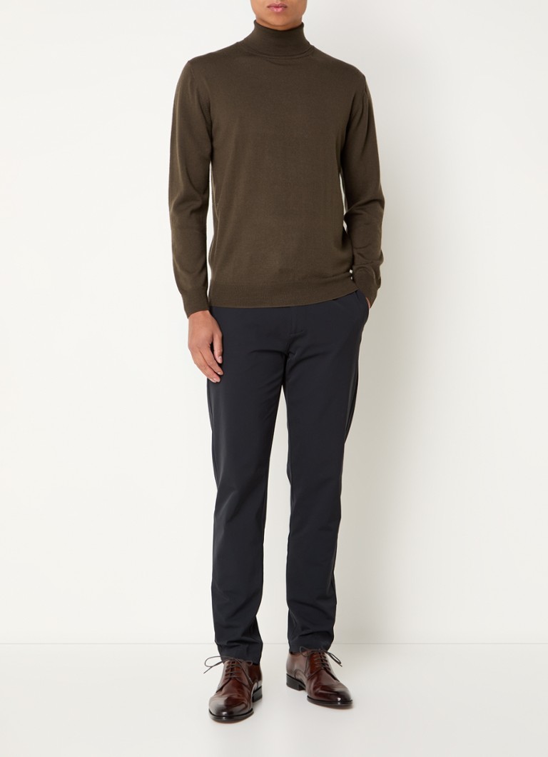 Boggi Milano Fine-knit wool sweater with turtleneck
