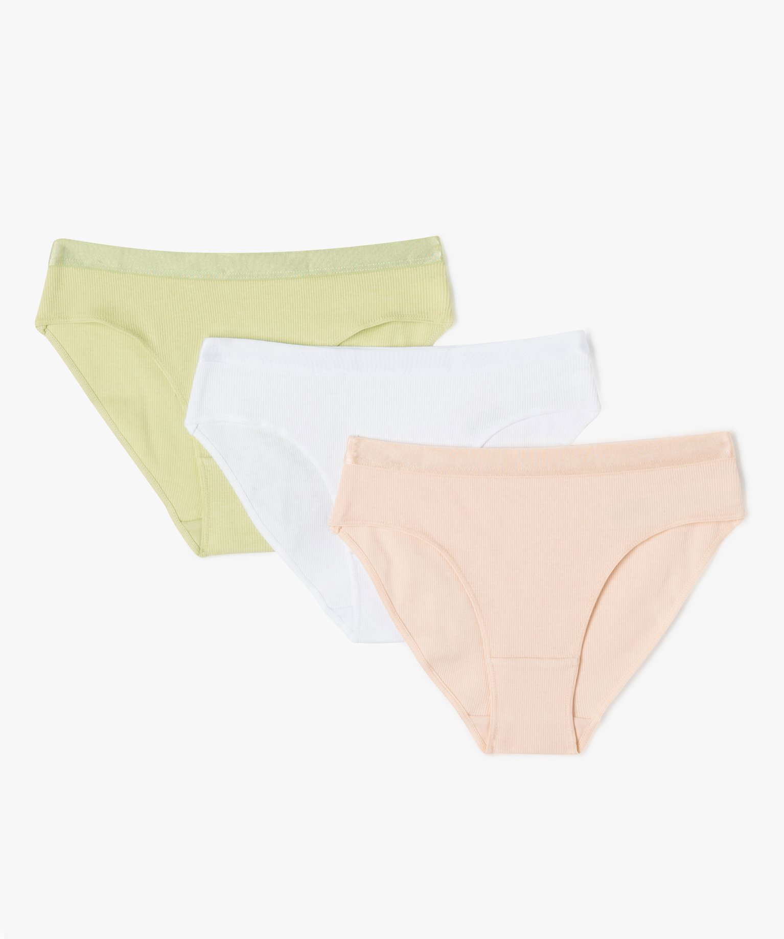 Culottes unies avec ceinture satinée fille (lot de 3) multicolore | GEMO