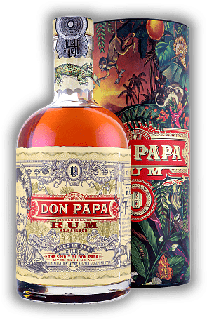 Don Papa Rum 7 mit GP Edition 2023 Don Papa Rum 7 mit GP Edition 2023 Bis zu 7 Jahre im Eichenfasse gereift. 0,7	 Liter - Vol 40%
