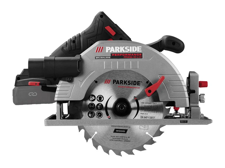 PARKSIDE PERFORMANCE® Scie redondo portátil sem fio PPHKSA 40-Li A1, 40 V