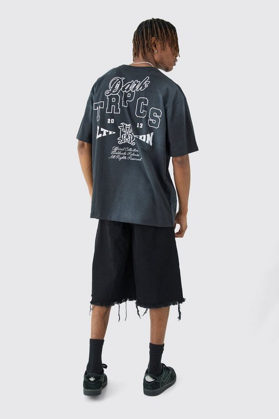 Tall zerrissene Twill Jogginghose