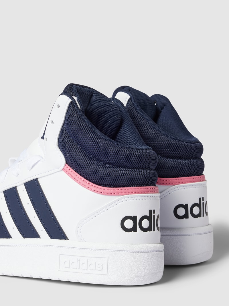 High Top Sneaker mit Label-Details in dunkelblau