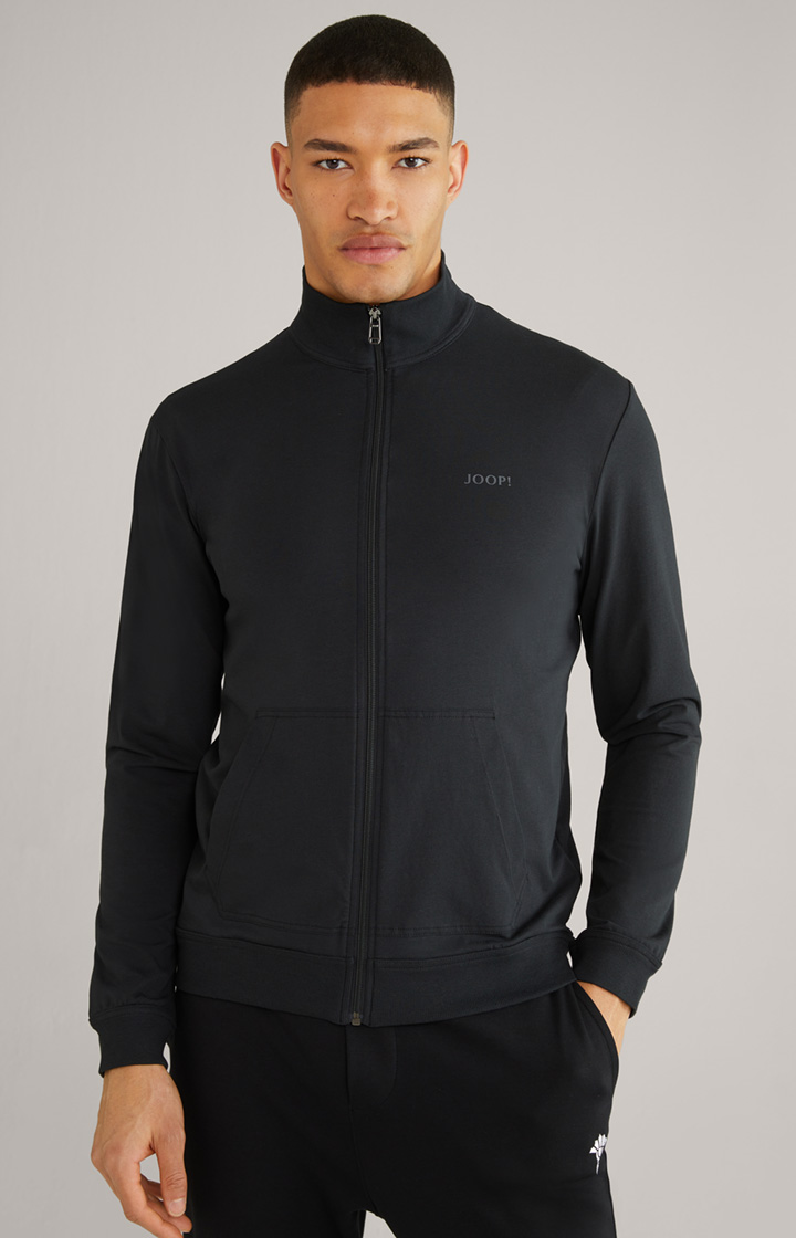 Loungewear Sweatjacke in Schwarz