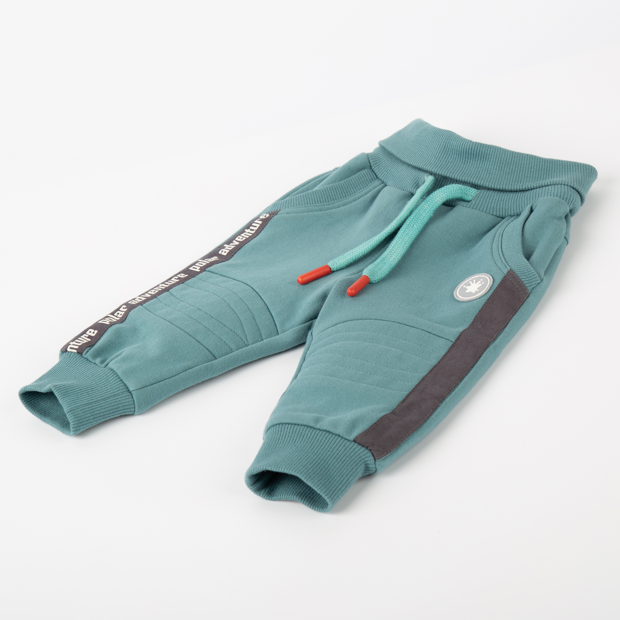 Baby Sweathose mit Beinbündchen, türkis