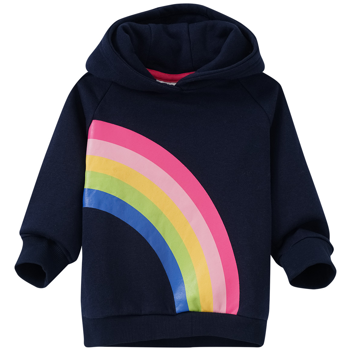 Mädchen Hoodie mit Regenbogen-Print