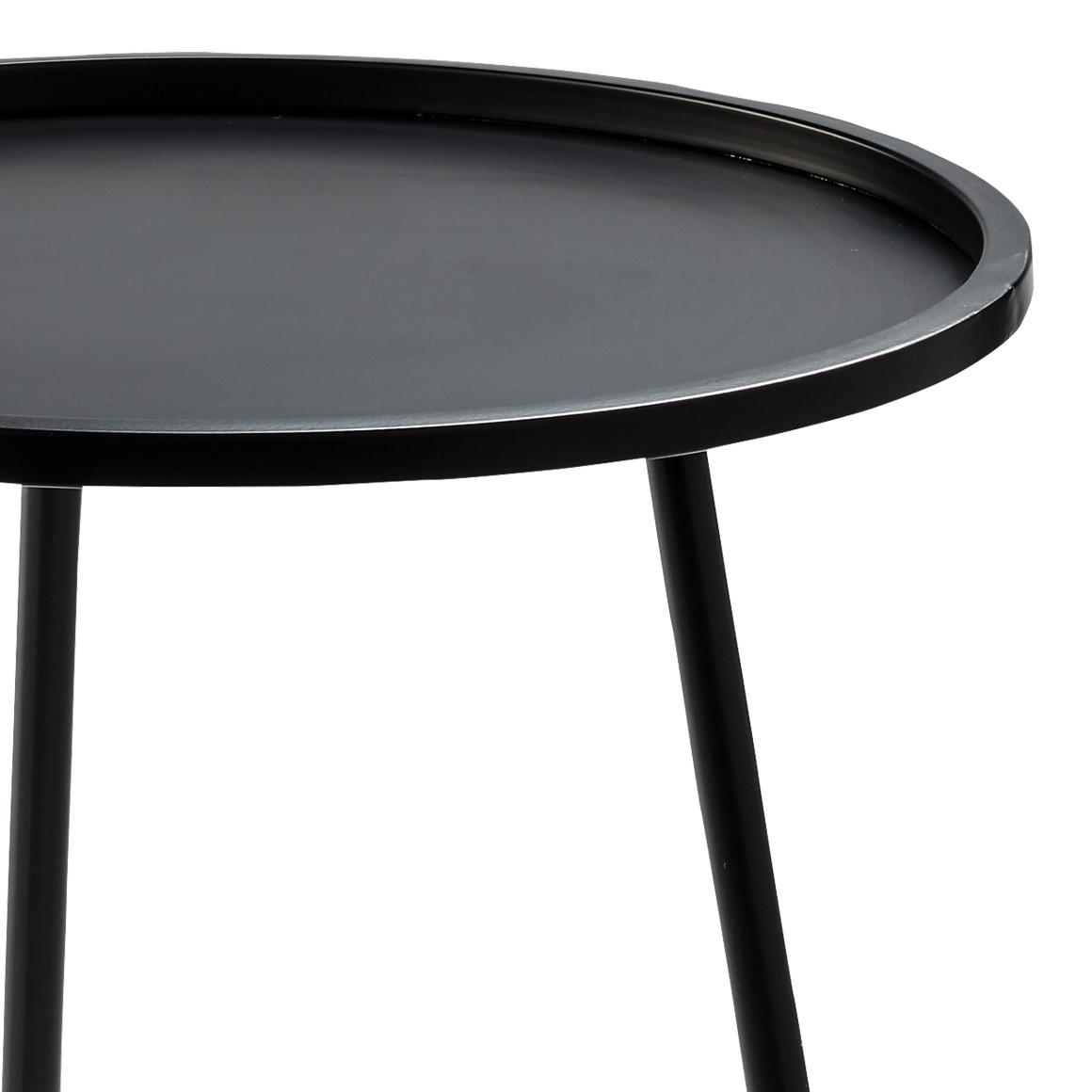 Hoher Beistelltisch aus Metall