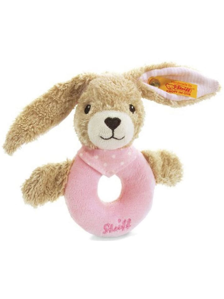 Steiff Hoppel Hase Greifring in Rosa ab 0 Monate günstig kaufen onesize