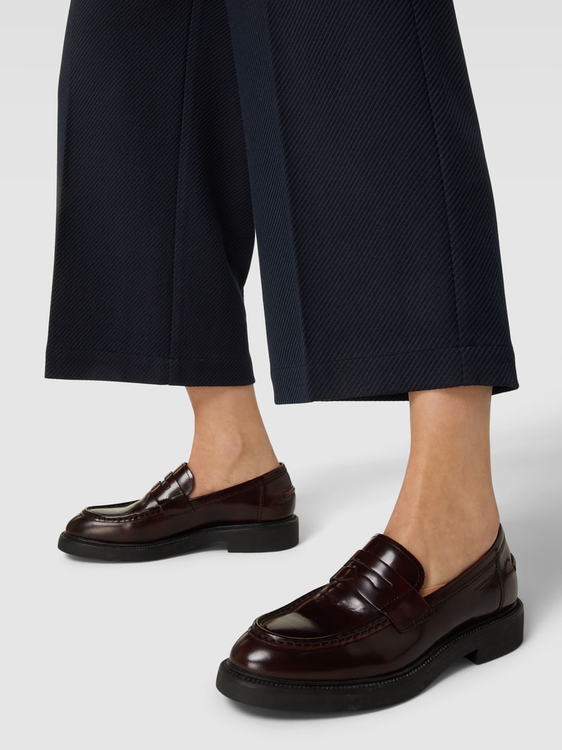Hose mit fein strukturiertem Muster Modell 'Misha' in marineblau