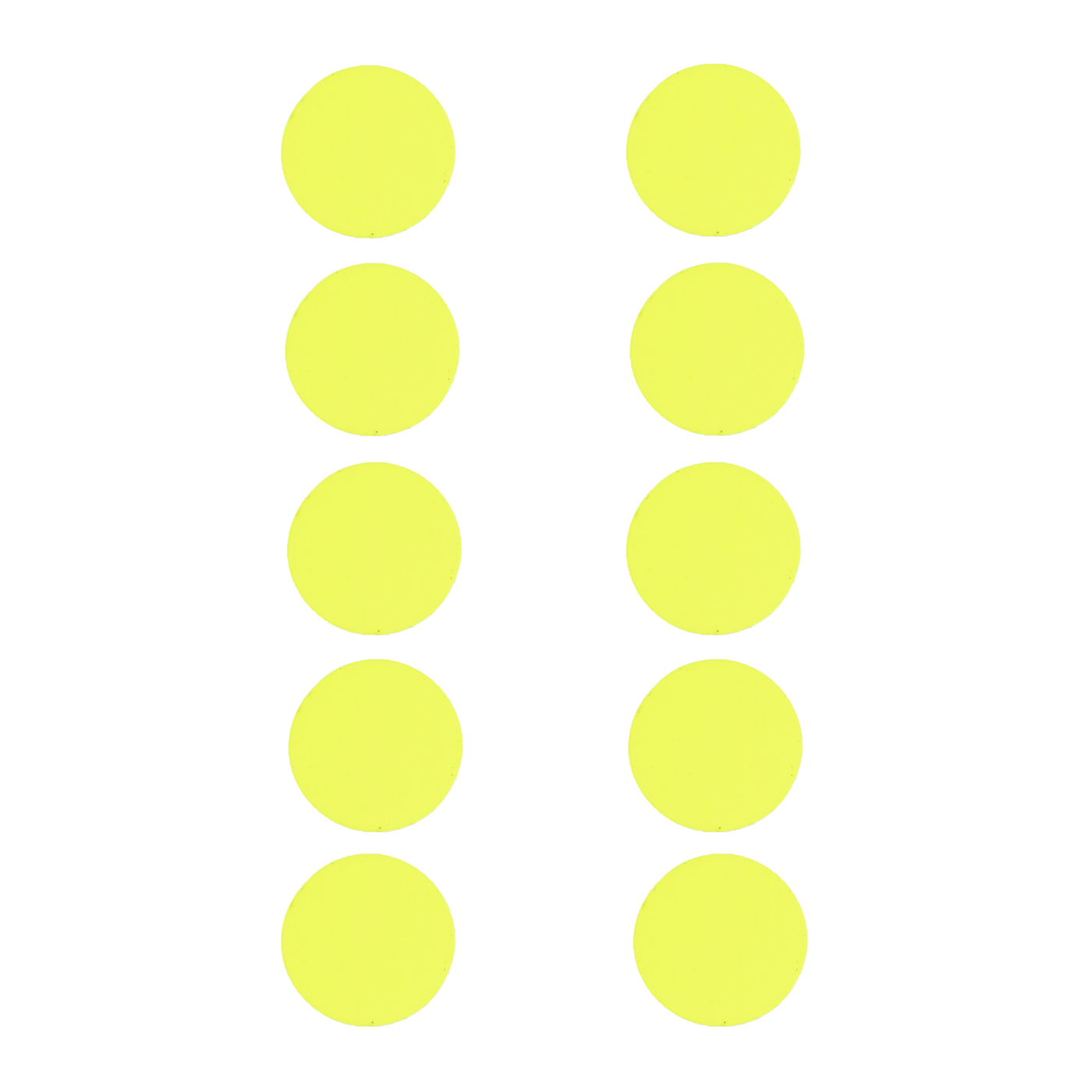 BFP Standard Flachmagnet 10er Set 30mm Gelb
