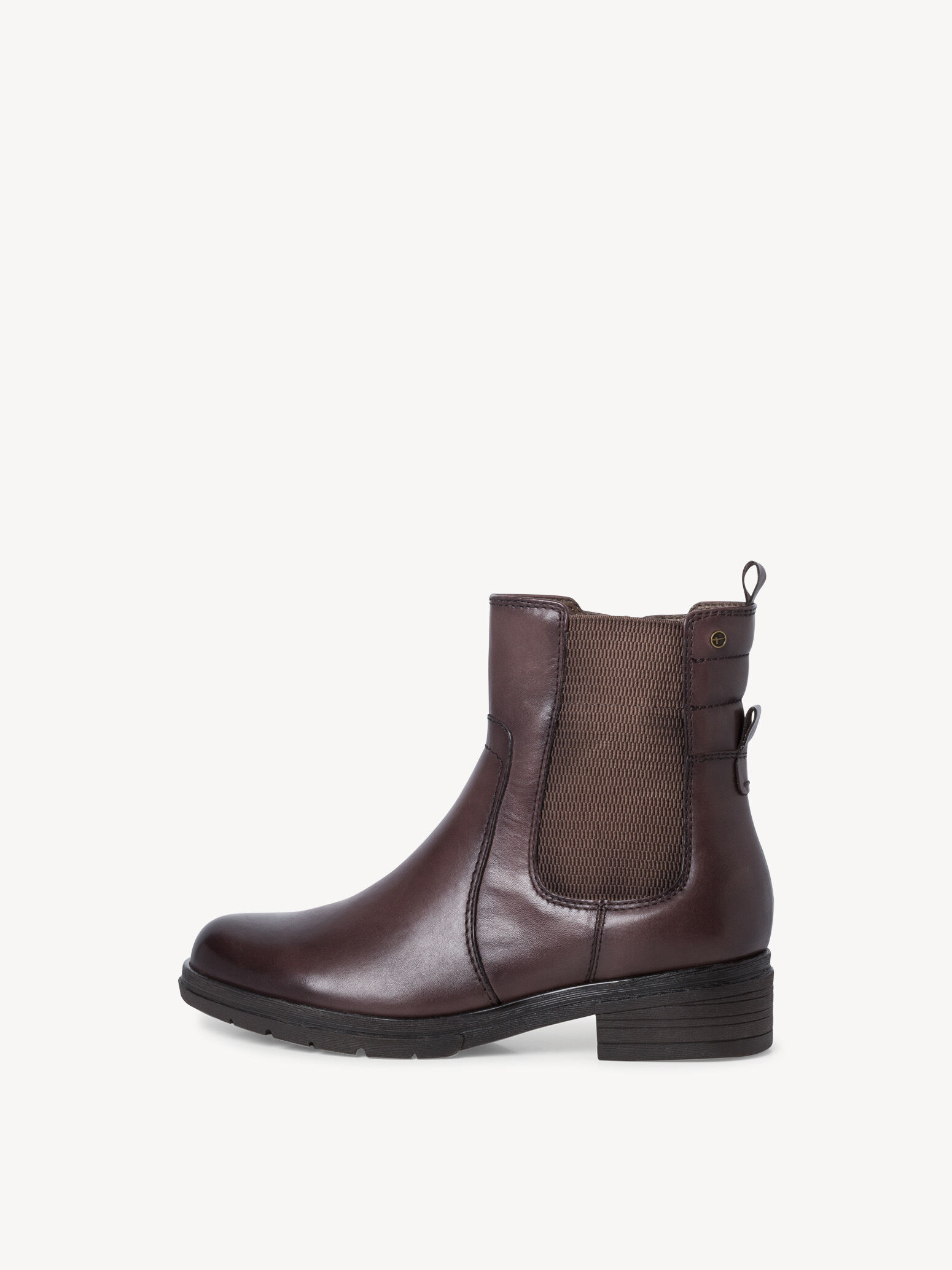 Bottine Chelsea en cuir - marron