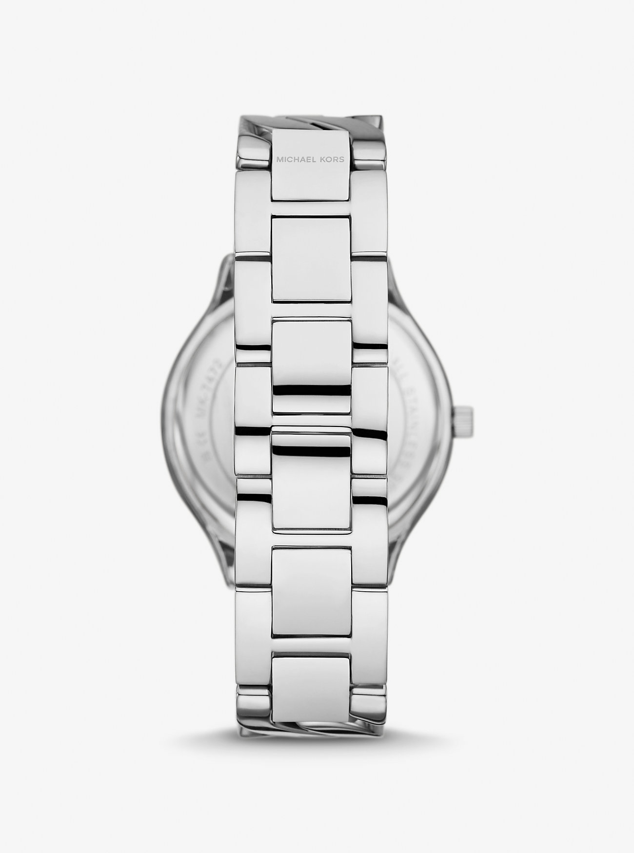 Orologio Slim Runway con maglie a catena color argento - ARGENTO