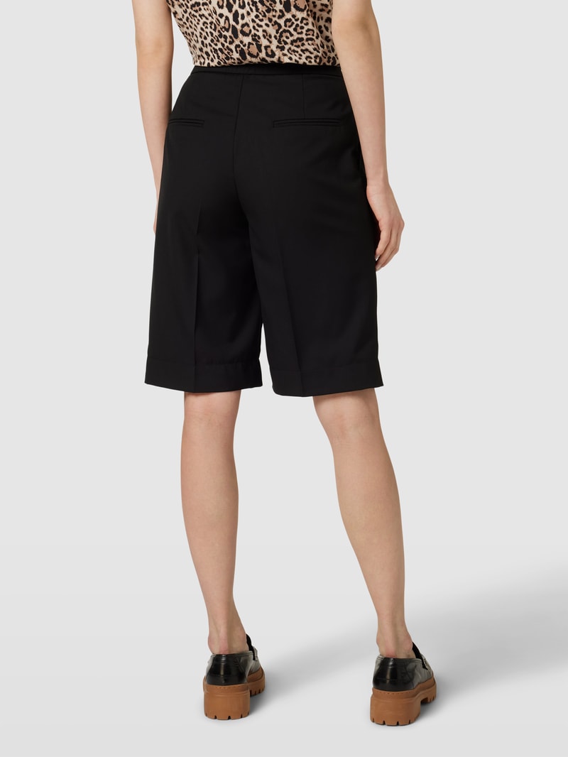 Bermudas mit Bügelfalten in schwarz