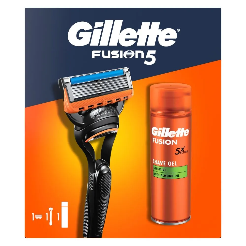 Σετ ξυρίσματος Gillette Fusion για άνδρες + τζελ
