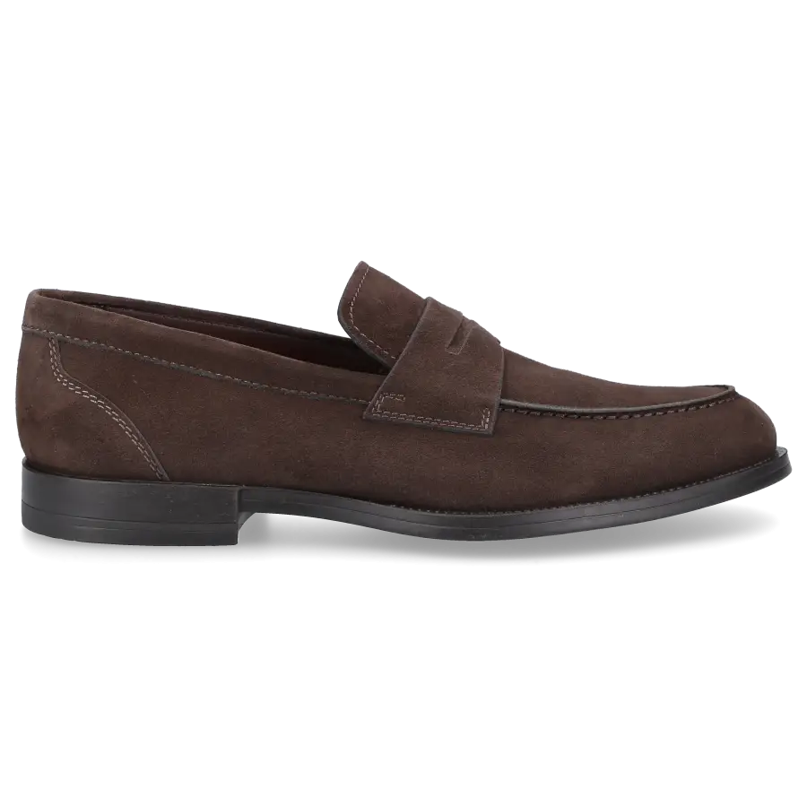 Santoni - Loafer 17708 Veloursleder - braun