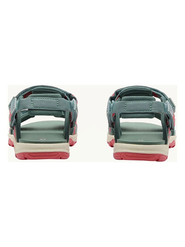 Jack Wolfskin Sandalen in Dunkelgrün/Pink günstig kaufen
