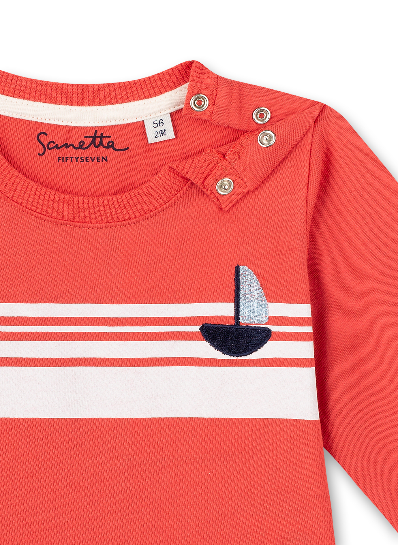 Jungen-Shirt langarm Rot Little Lobster