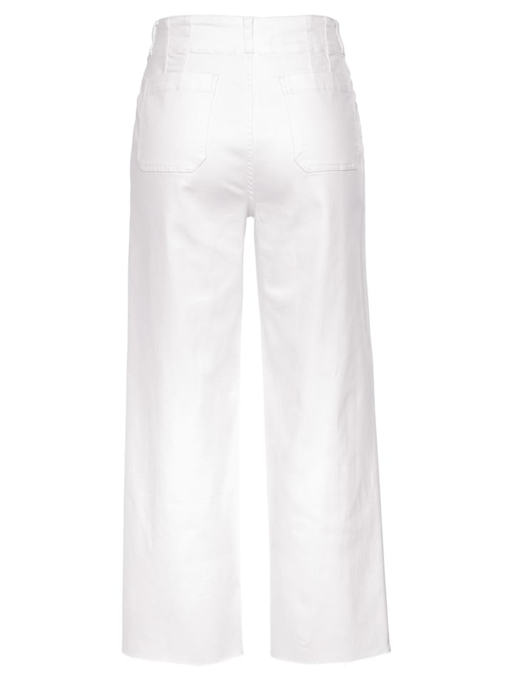 LASCANA Weite Jeans in weiß günstig kaufen
